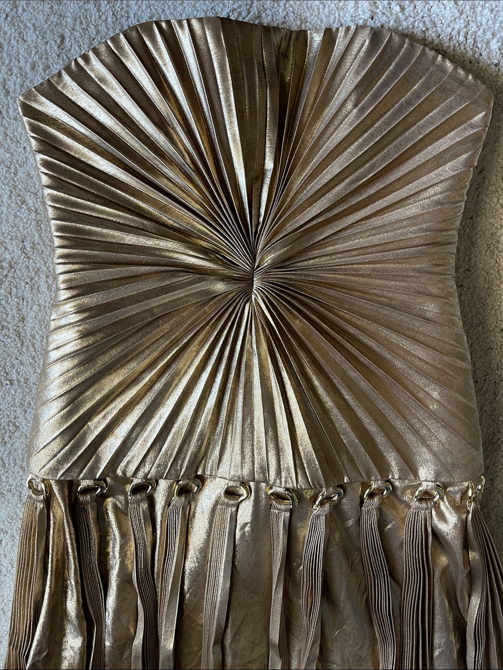 ACLER Fintry Gold Strapless Maxi Dress - Picture 8 of 12